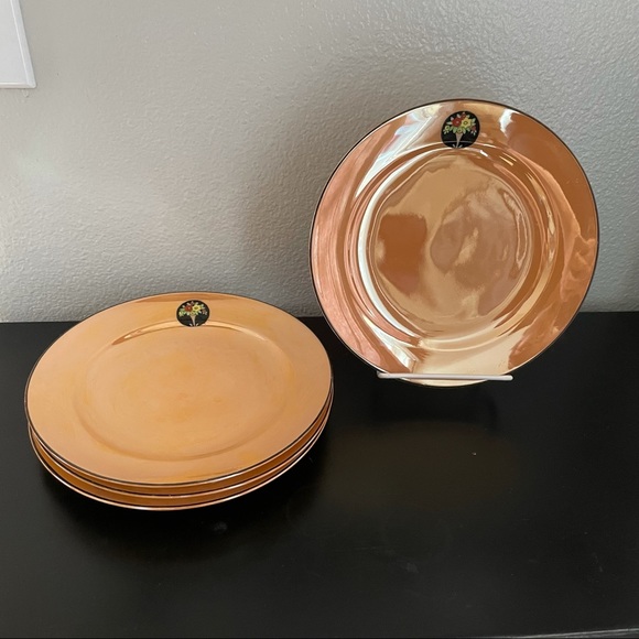 Vintage Meito China Luster Ware Salad Plates - set of 4 - Picture 1 of 5
